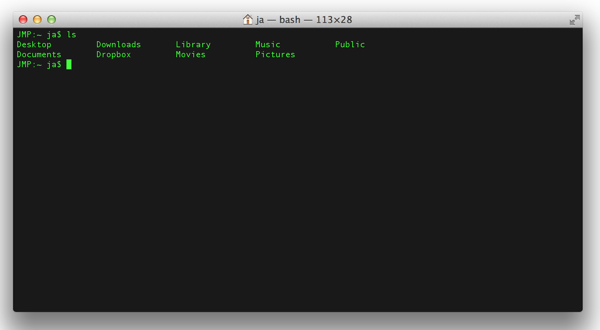 I had to change the settings of terminal to look more like matrix - now I can look like a real geek!